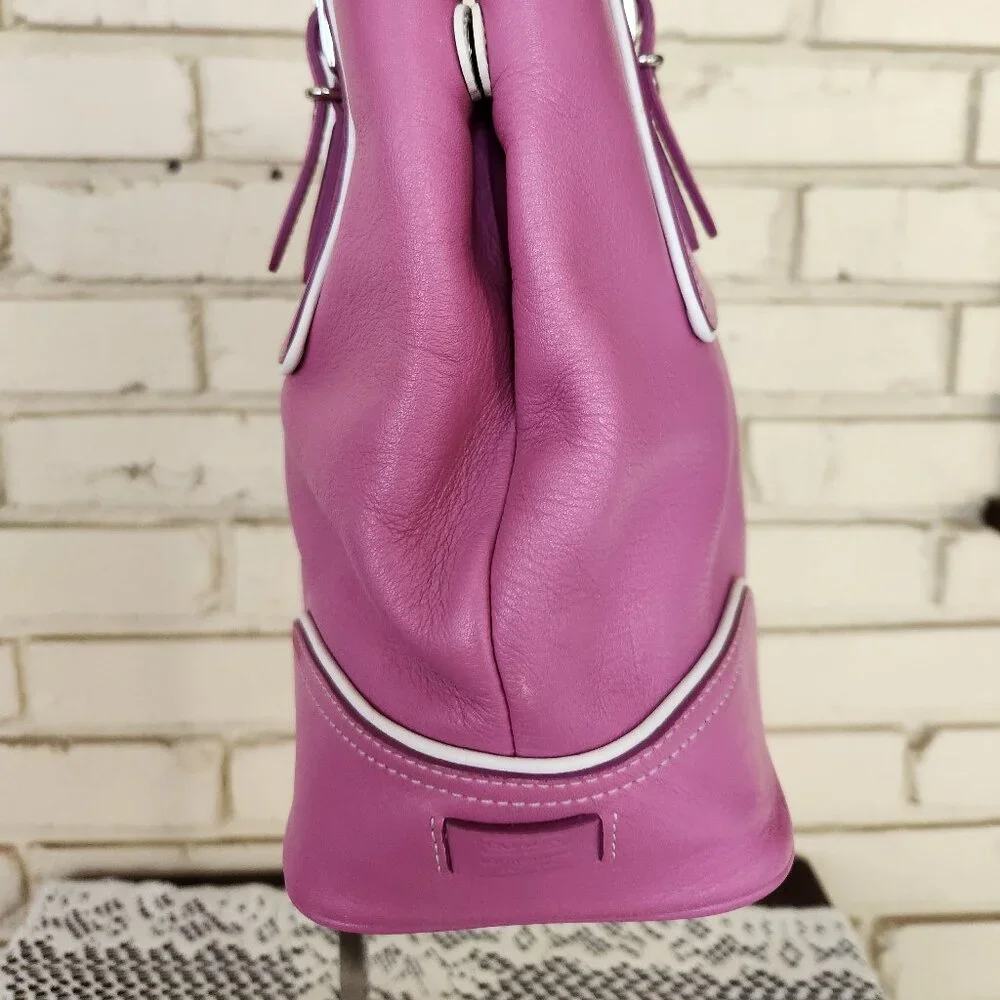 Vintage Coach Hampton Y2k Pink Barbie Handbag Tote Purse